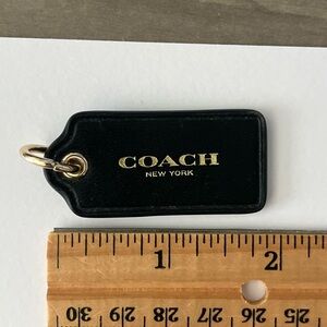 COACH Black Bag Tag
